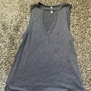 Grey lightly washed out tank